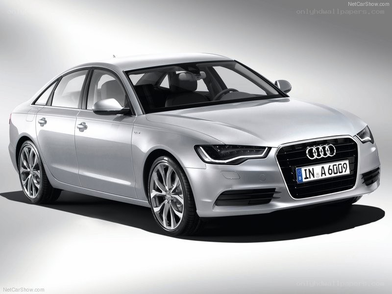 Silver Audi A6 sedan