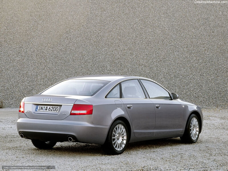 Silver Audi A6 Sedan — Gray