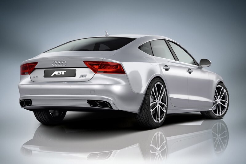 silver audi a7 by abt