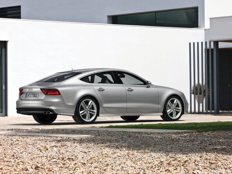 silver audi a7 parked outside