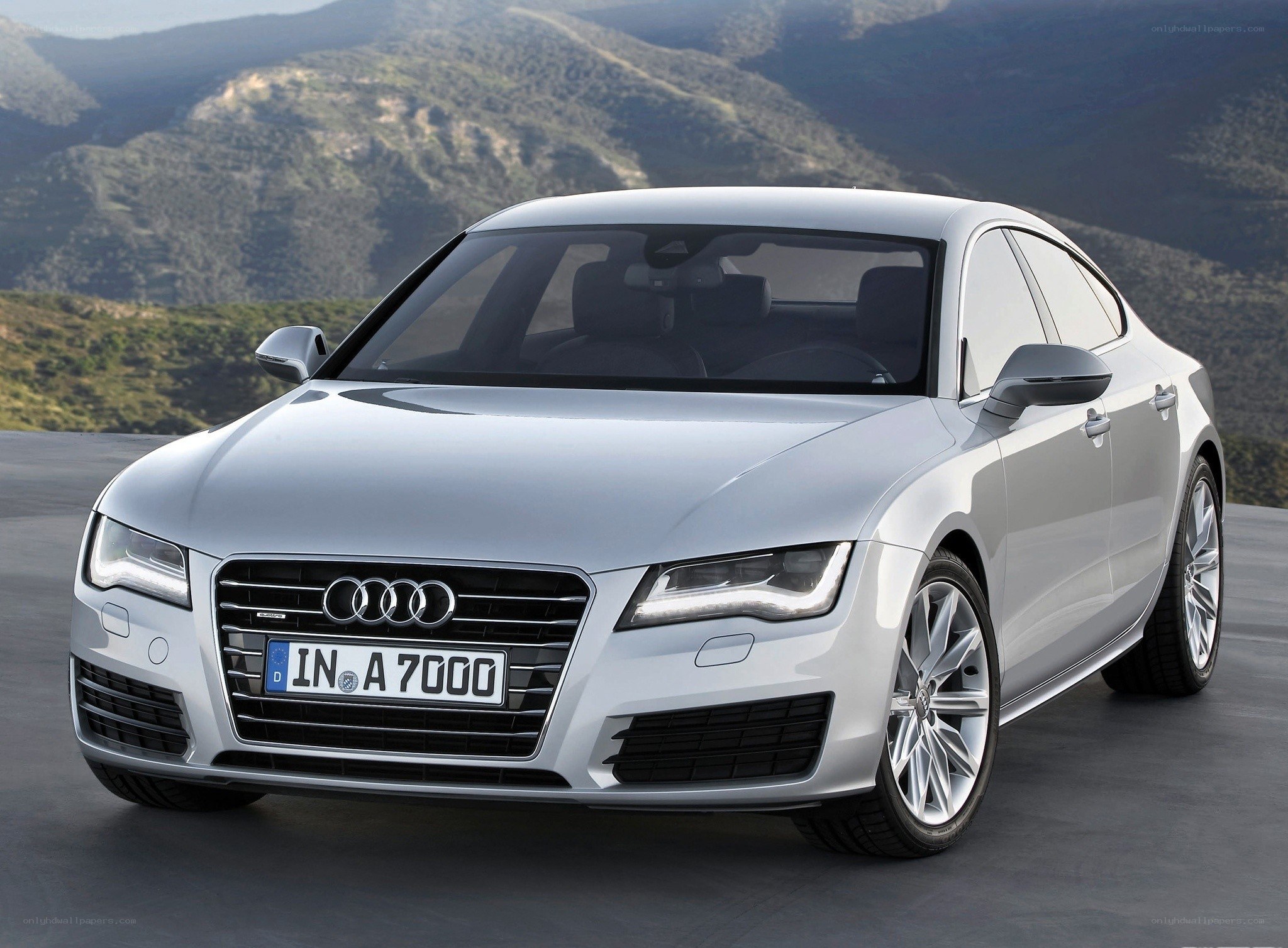 silver audi a7 sedan