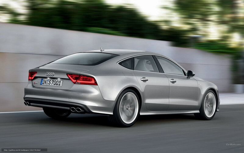 Silver Audi A7 Sedan — Dynamic, Afternoon