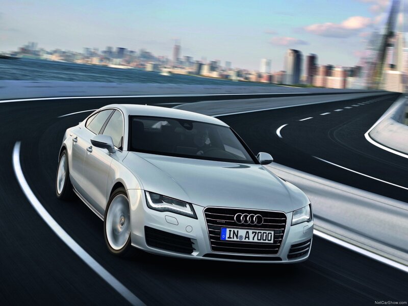 Silver Audi A7 Sedan — Dynamic