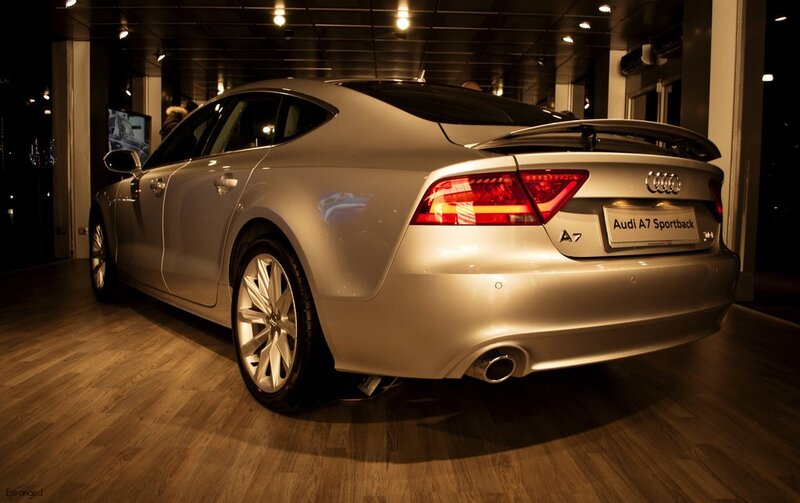 Silver Audi A7 Sportback