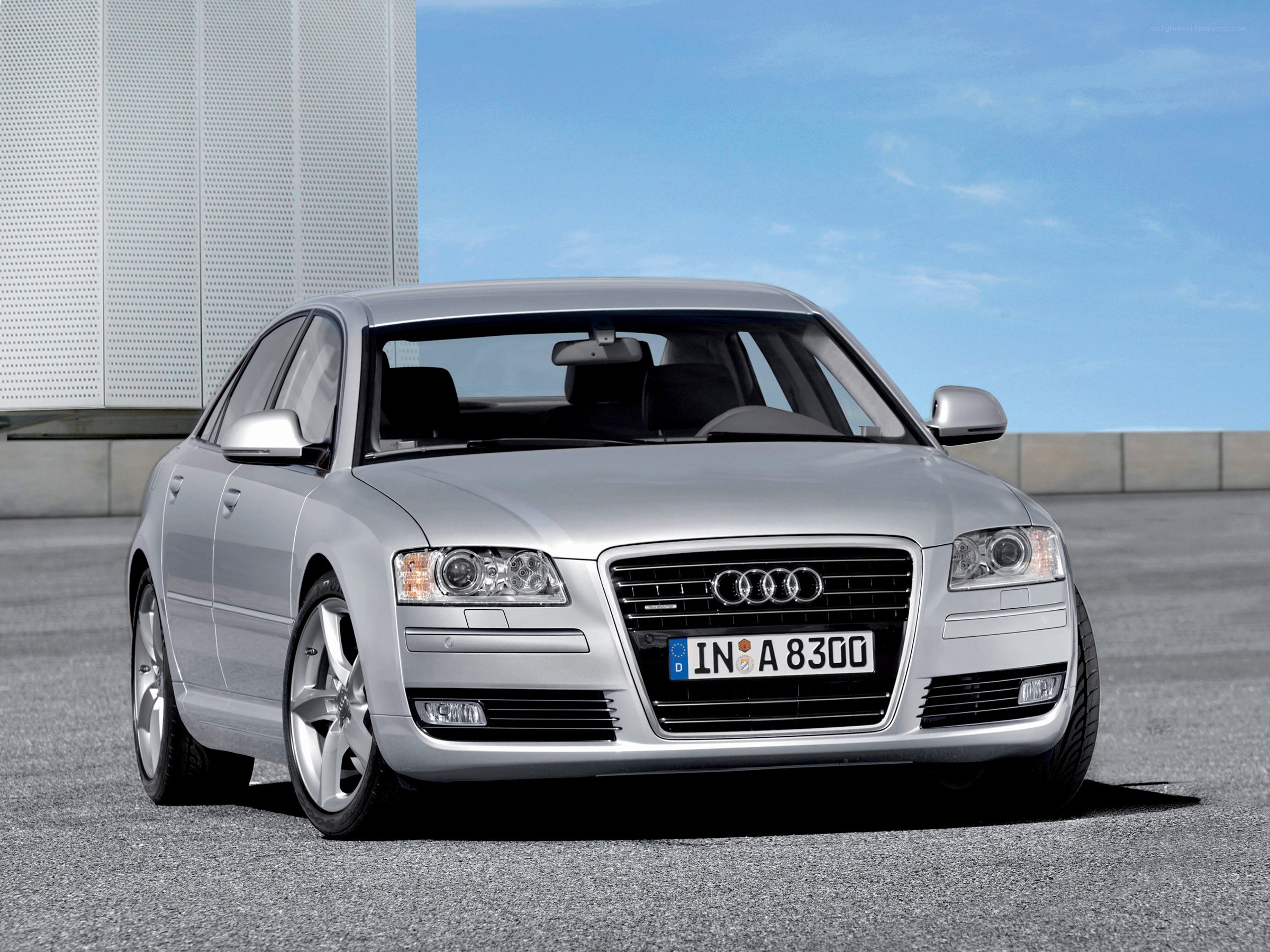 Silver Audi A8 sedan