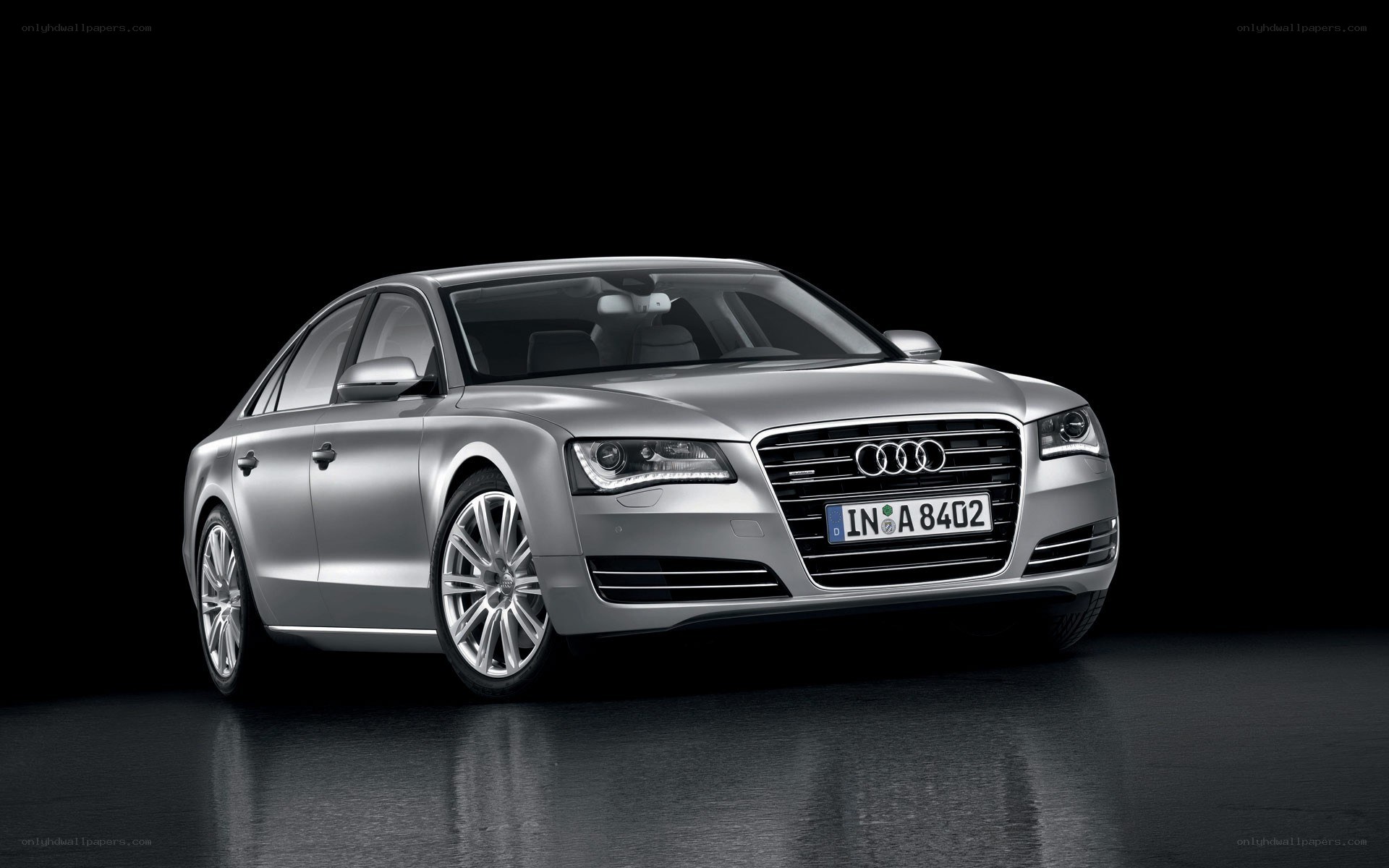 Silver Audi A8 sedan