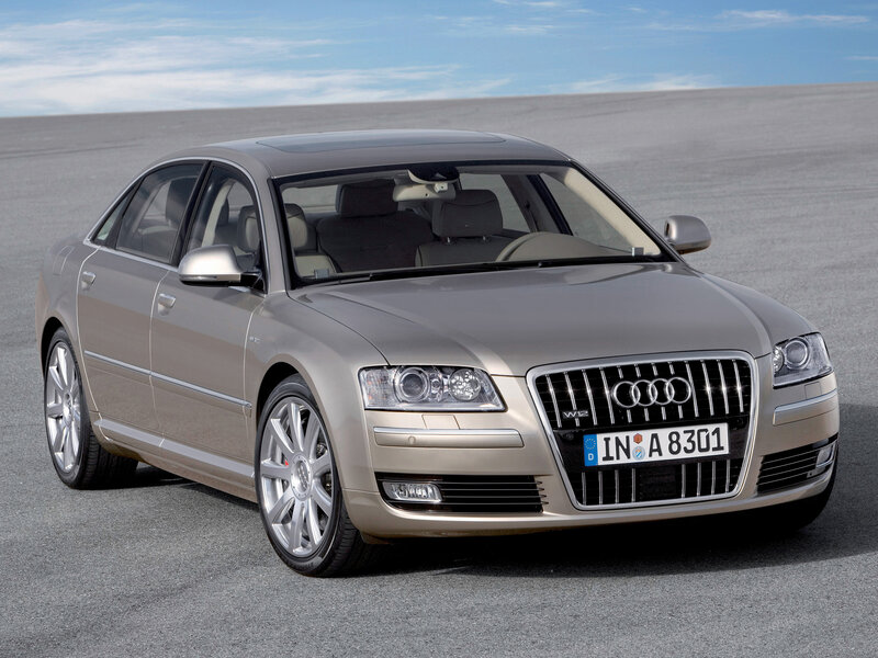 silver audi a8 sedan