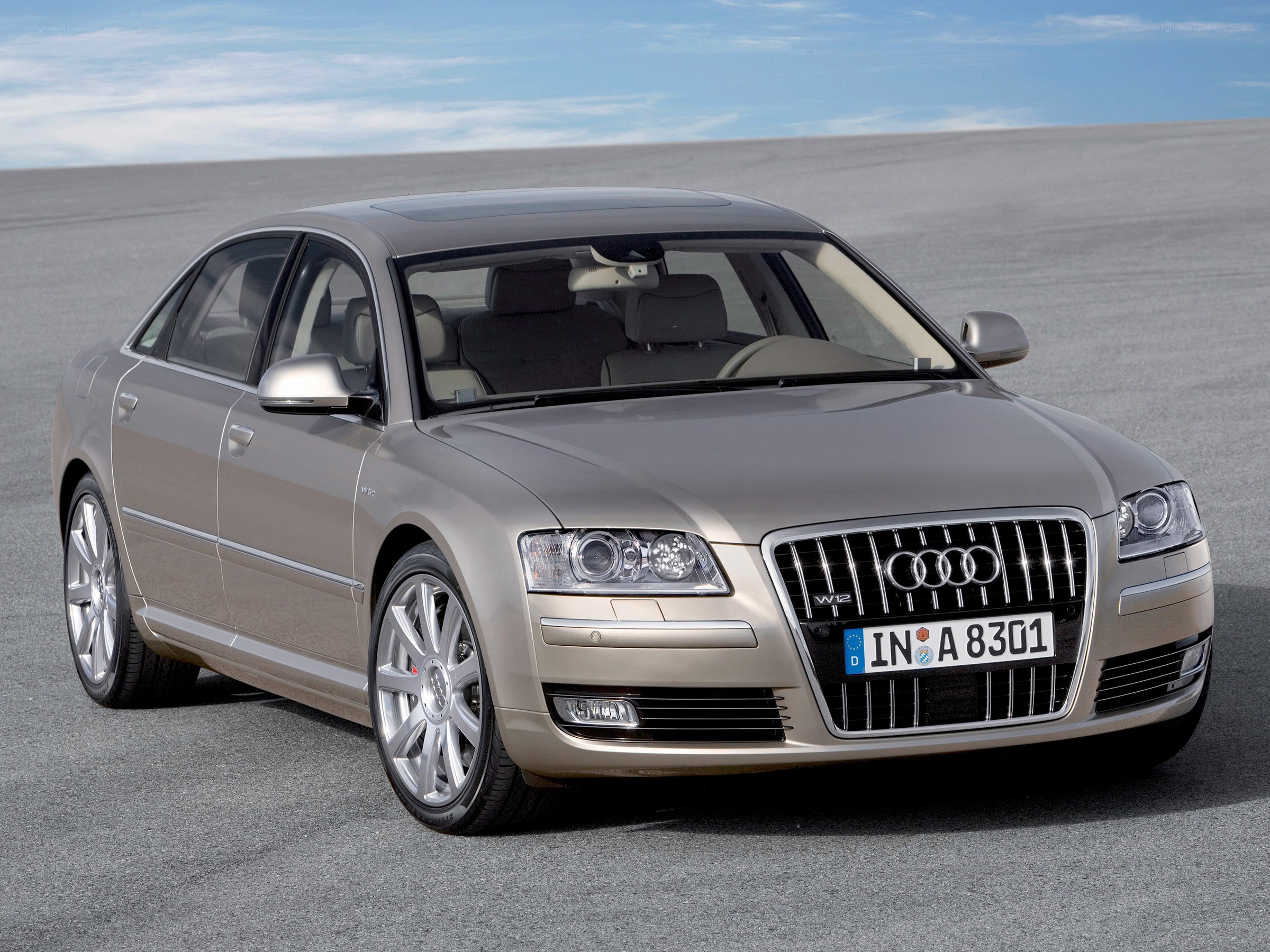 silver audi a8 sedan