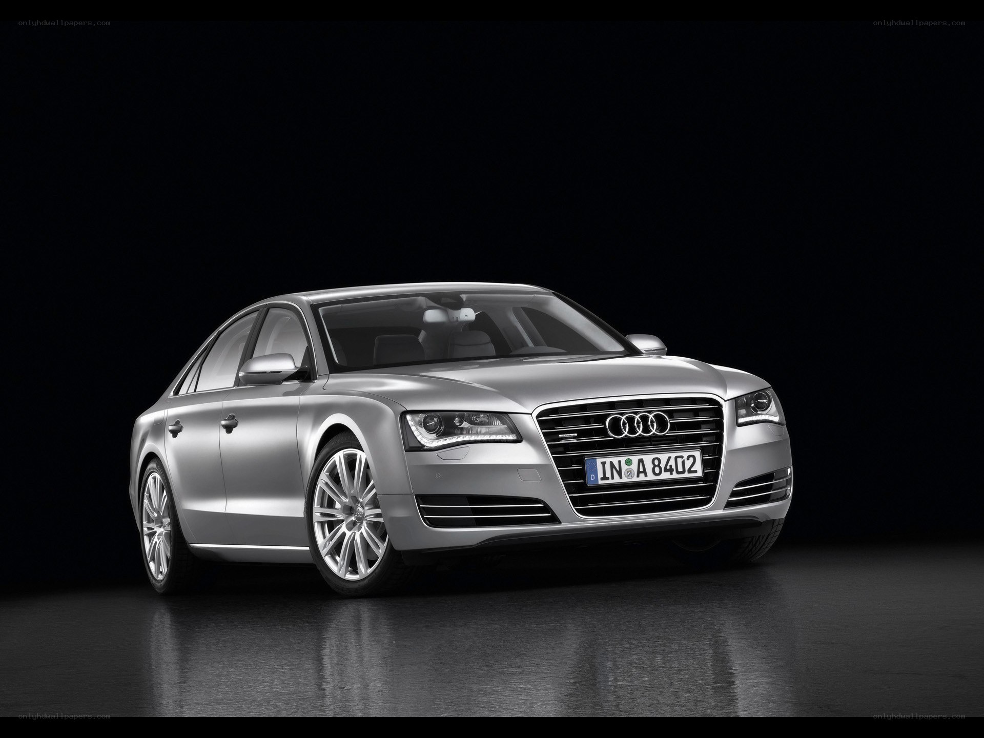Silver Audi A8 sedan