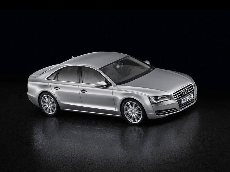 silver audi a8 sedan