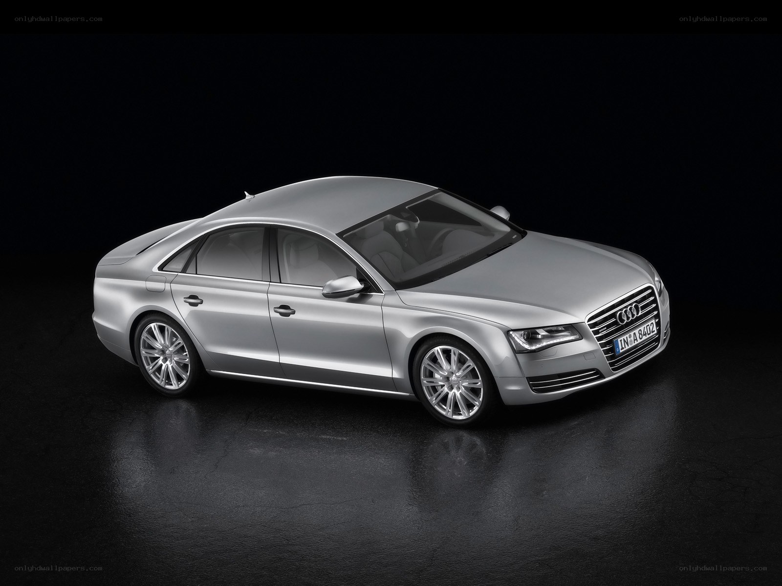 silver audi a8 sedan