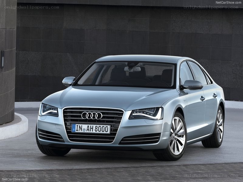 silver audi a8 sedan