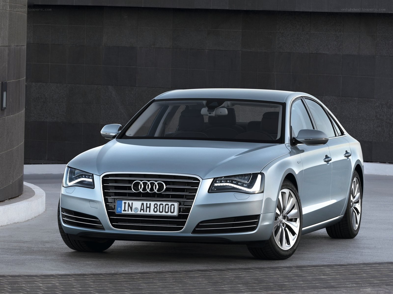 silver audi a8 sedan
