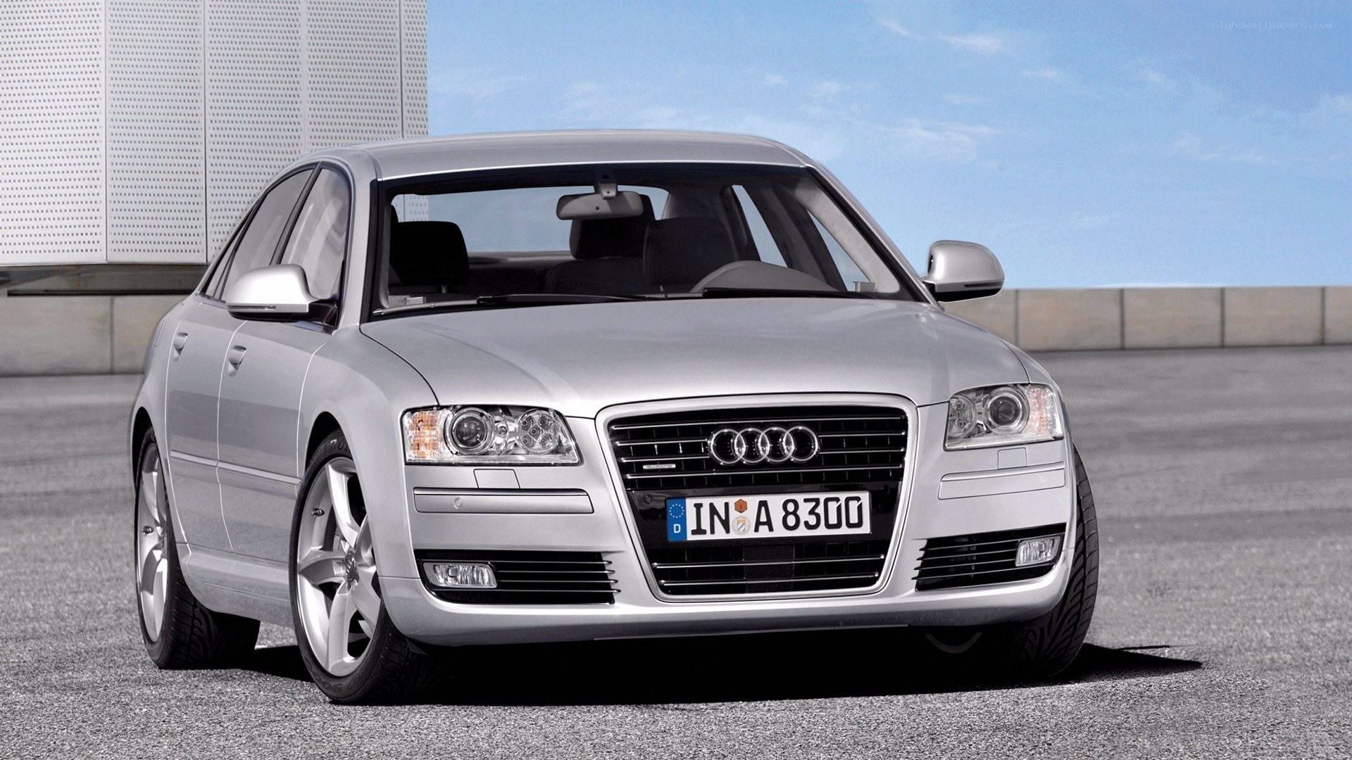 silver audi a8 sedan