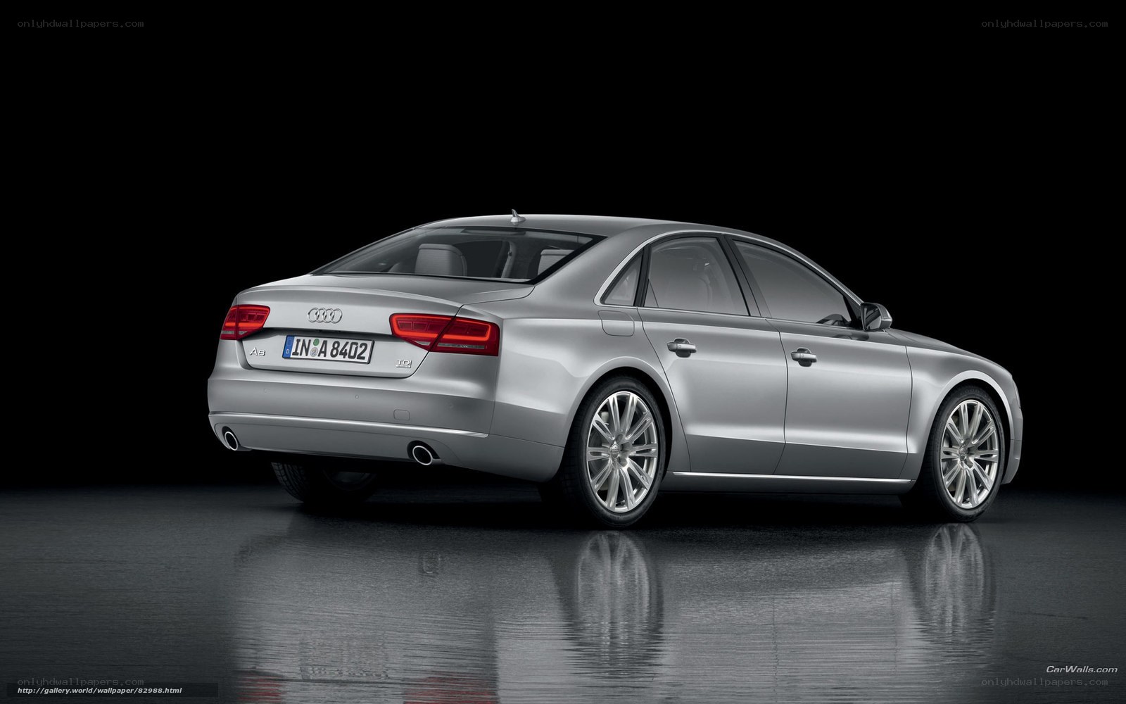 silver audi a8 sedan