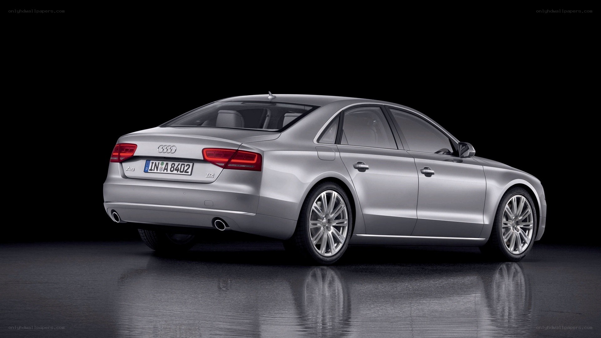 silver audi a8 sedan