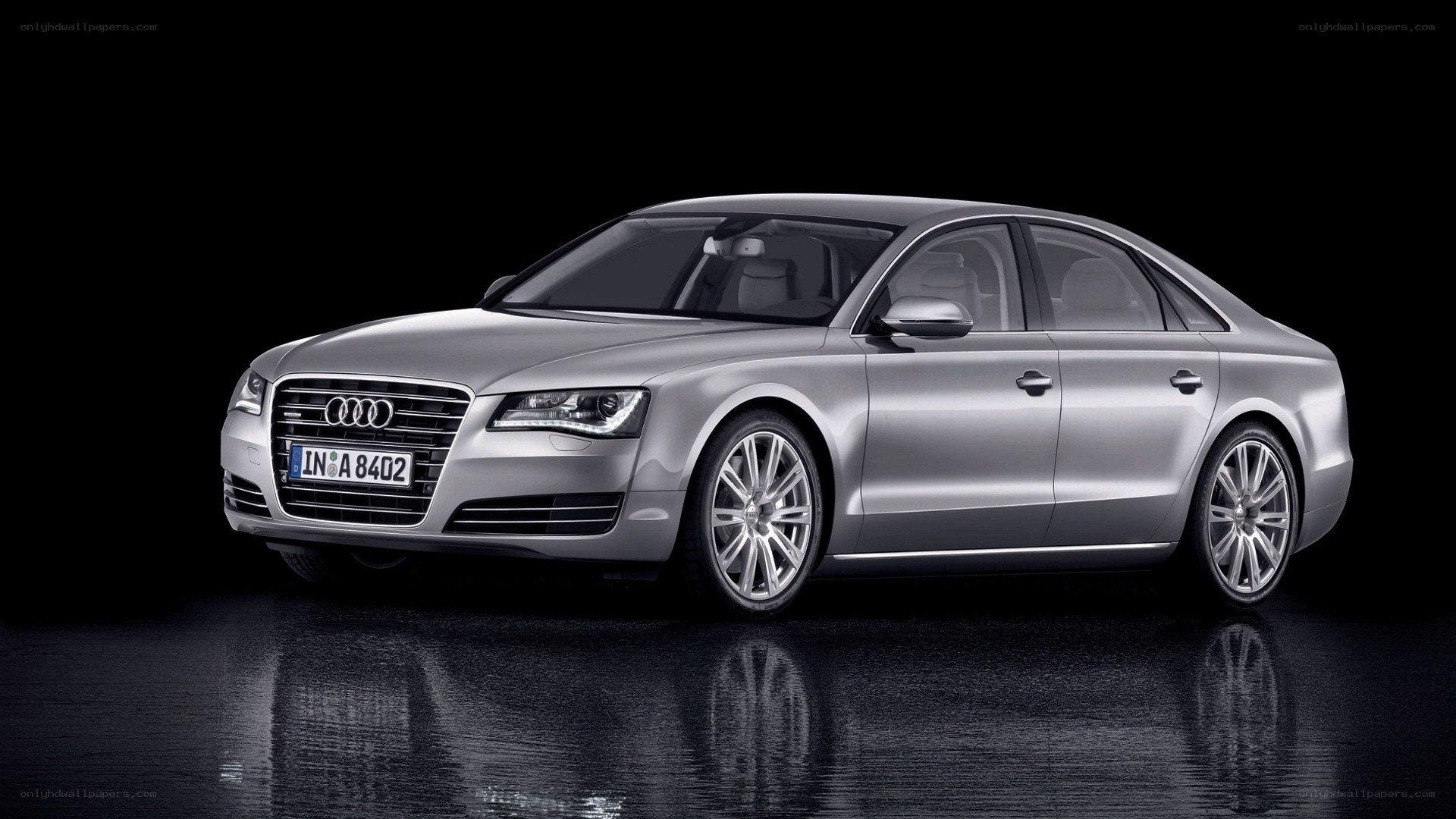 silver audi a8 sedan
