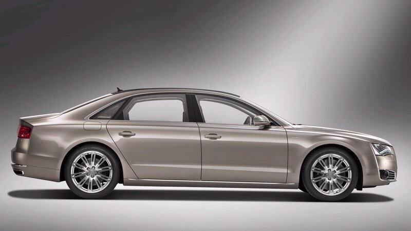 silver audi a8 sedan