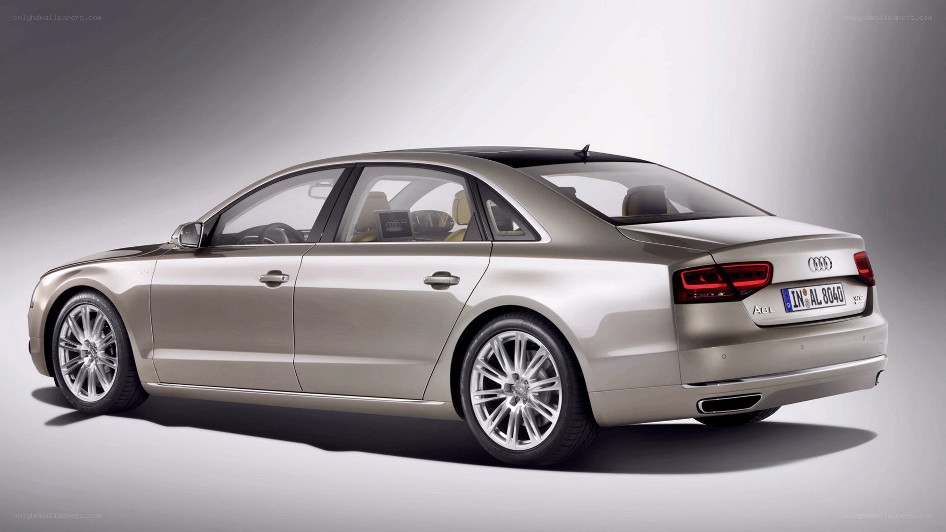 silver audi a8 sedan