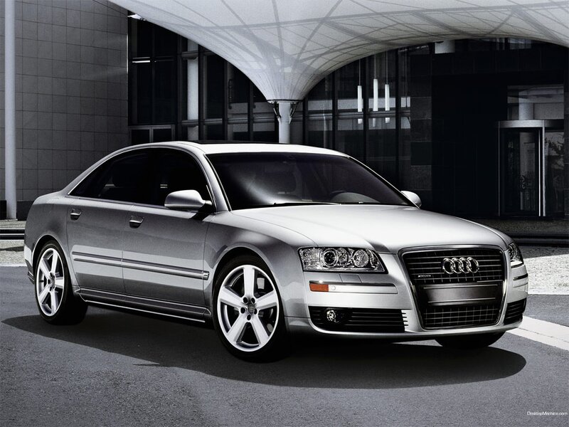 silver audi a8 sedan