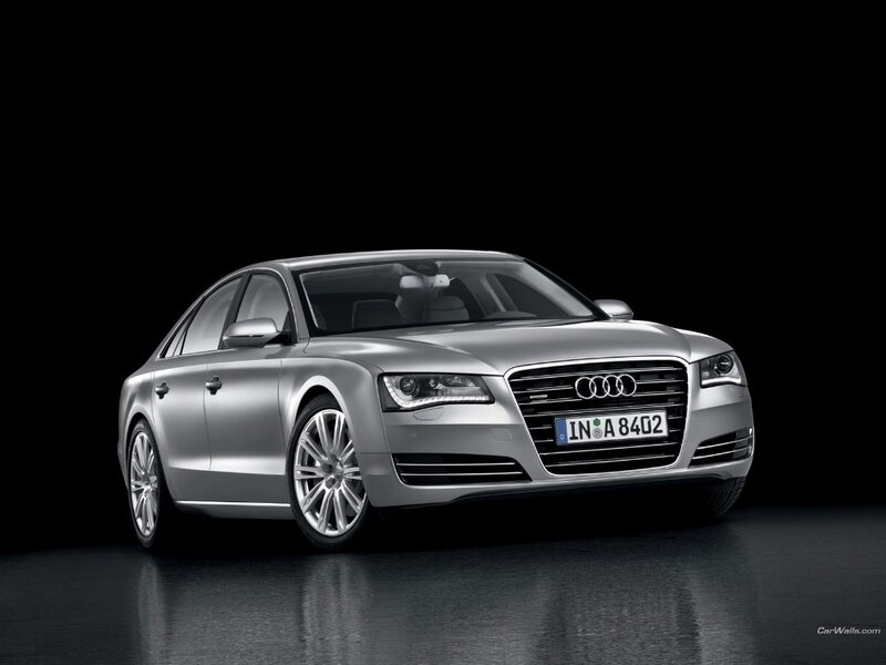 silver audi a8 sedan