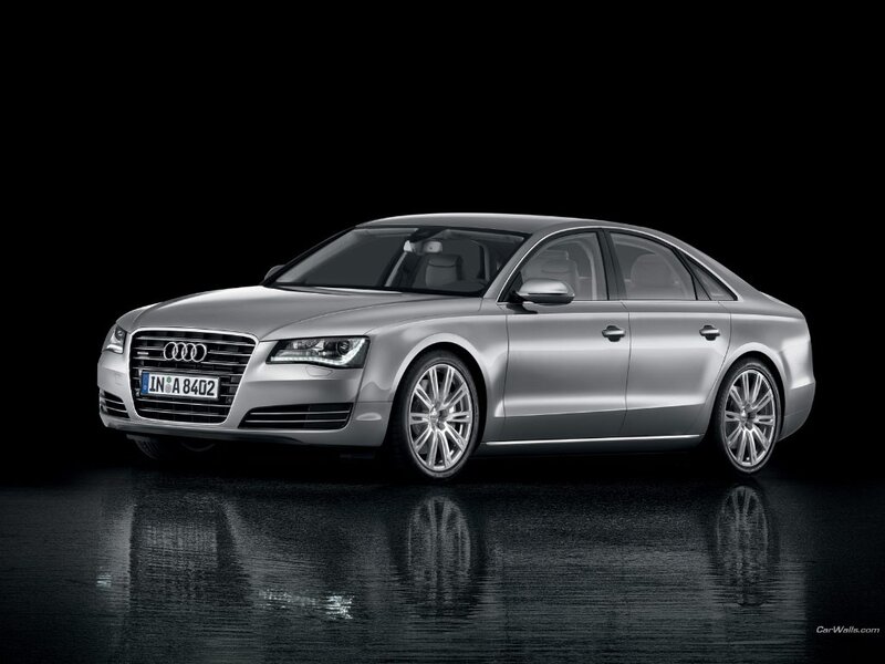 silver audi a8 sedan