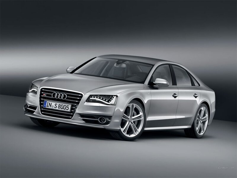 silver audi a8 sedan