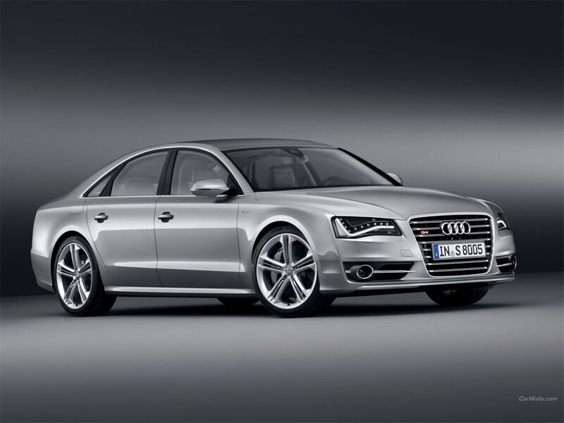 silver audi a8 sedan