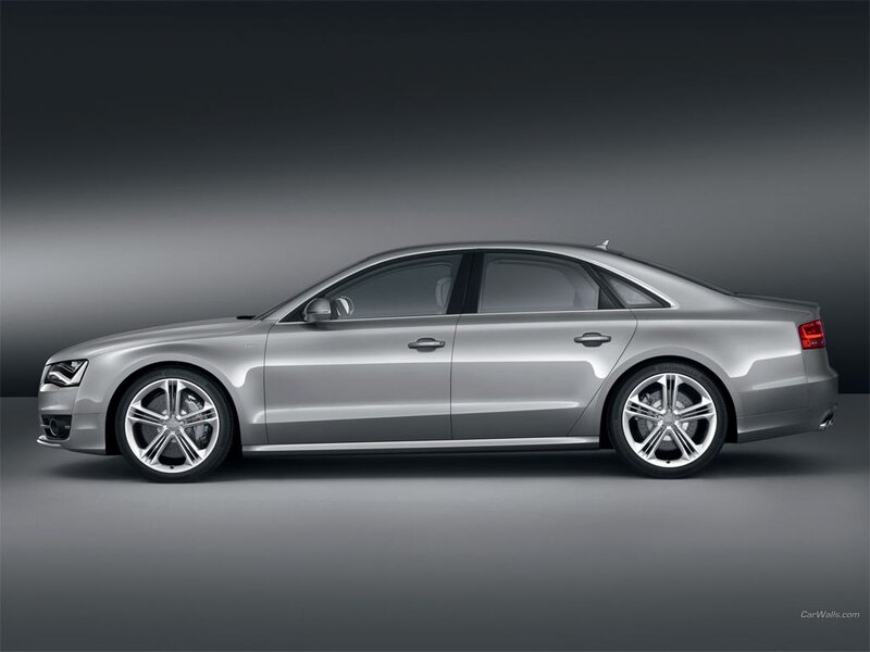 silver audi a8 sedan