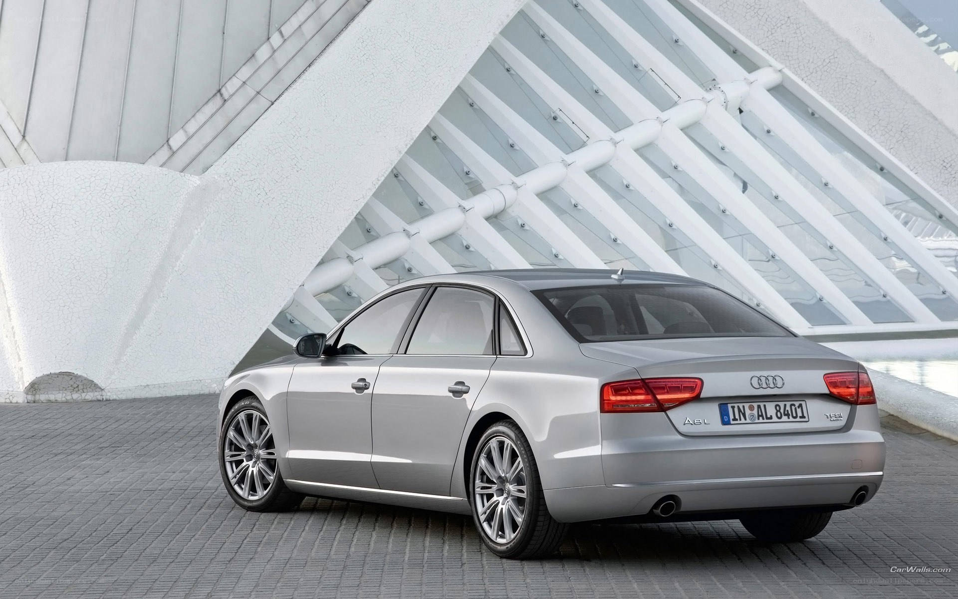 silver audi a8 sedan