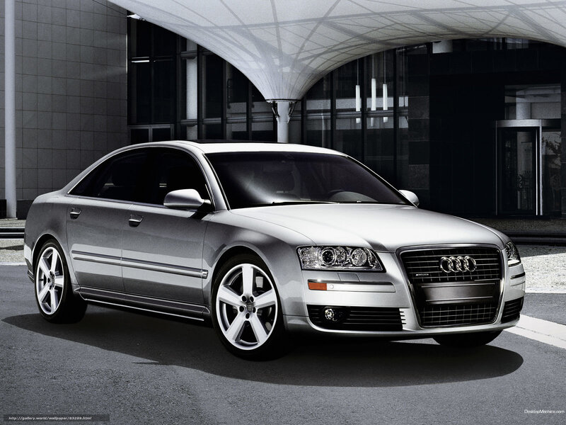 Silver Audi A8 Sedan — Dramatic, Photograph, Car, Building
