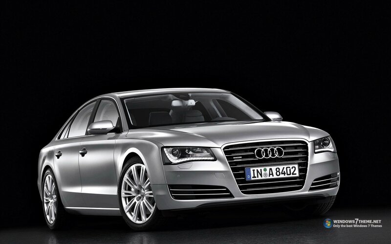 Silver Audi A8 Sedan — Dramatic, Photograph, Car, License Plate, Wheels