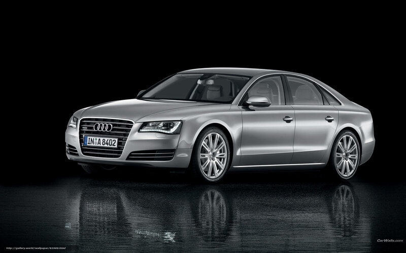 Silver Audi A8 Sedan — Dramatic, Photograph, Car