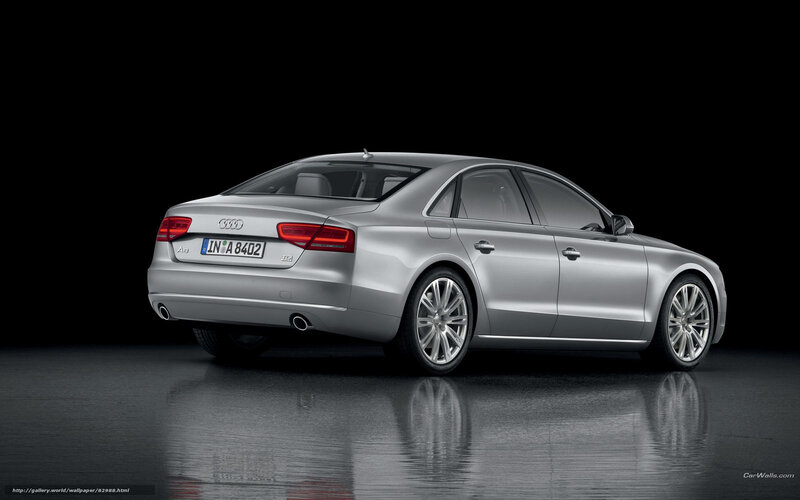 Silver Audi A8 Sedan — Dramatic, Photograph
