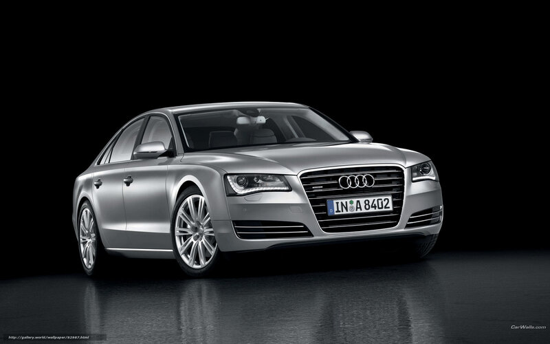 Silver Audi A8 Sedan — Dramatic