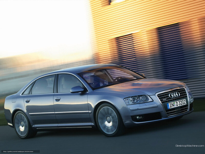 Silver Audi A8 Sedan — Gray, Dynamic