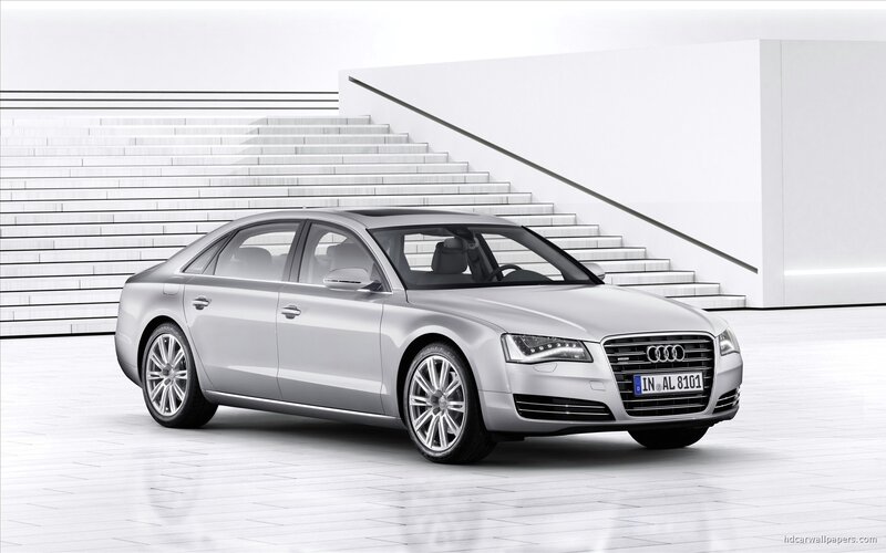 Silver Audi A8 Sedan — Minimalist