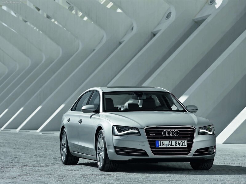 Silver Audi A8 Sedan — Modern