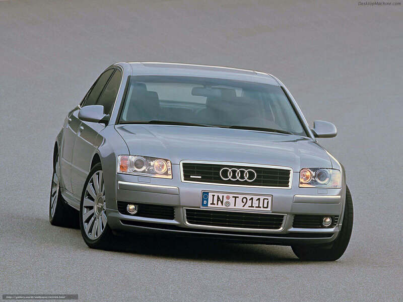 Silver Audi A8 Sedan — Neutral, Photograph, Car