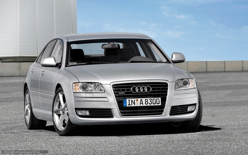 Silver Audi A8 Sedan — Neutral