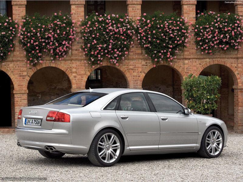 Silver Audi A8 Sedan — Serene, Afternoon