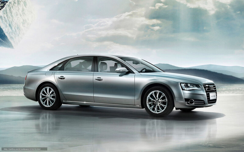 Silver Audi A8 Sedan — Serene, Photograph