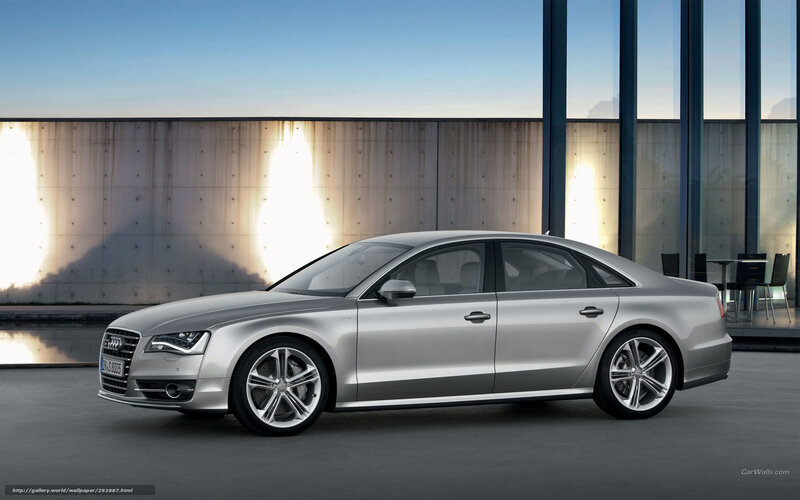 Silver Audi A8 Sedan — Serene, Sunset