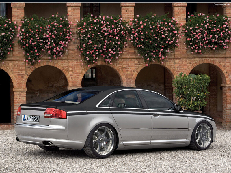 silver audi a8 with black roof