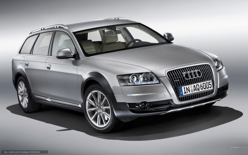 silver audi allroad station wagon