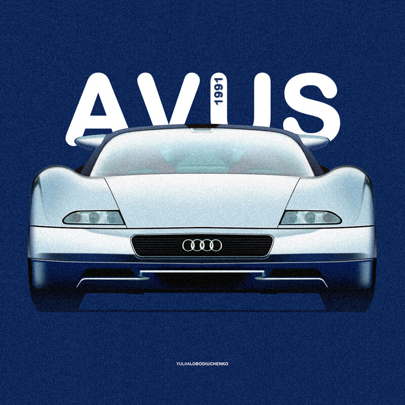 Silver Audi Avus Car