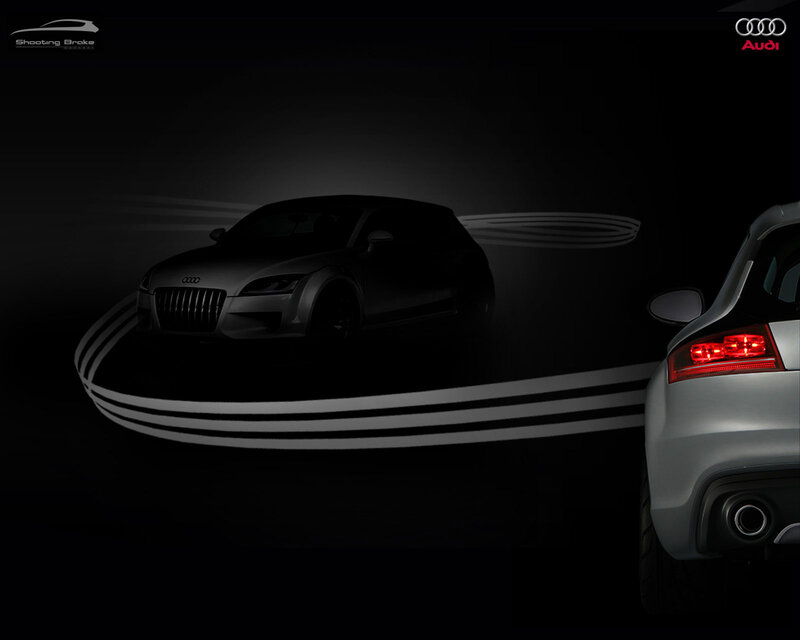 Silver Audi Car — Black, Dramatic