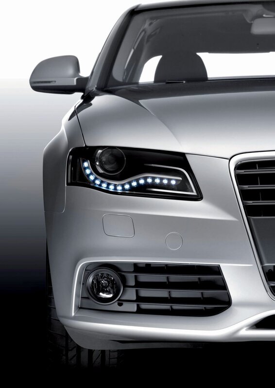 Silver Audi Car Front — Dramatic