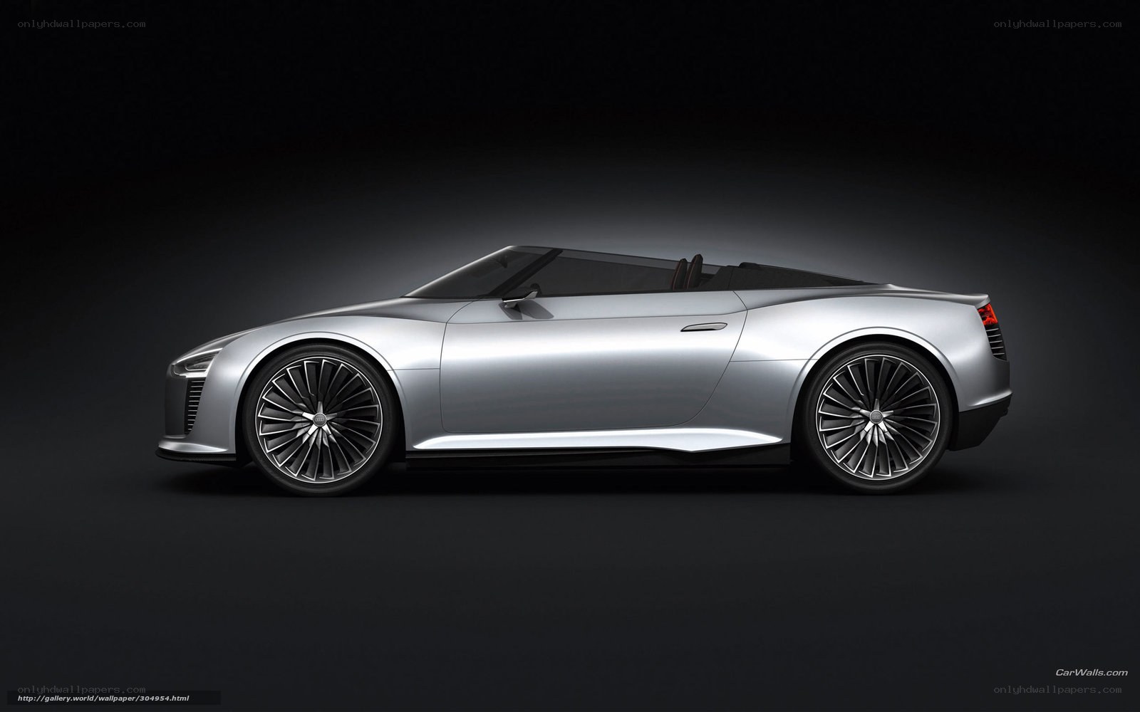 Silver Audi concept car