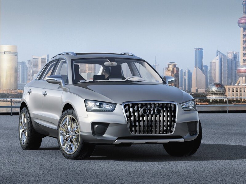 Silver Audi concept car